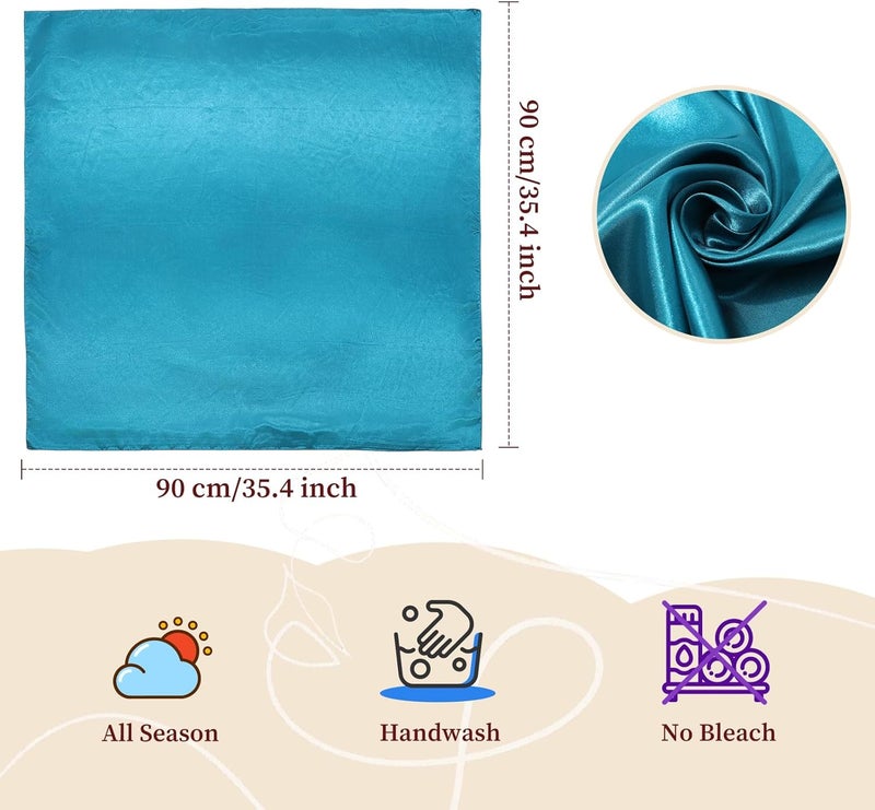 Molans 35 Inch Solid Color Wild Rag, Pure Cowboy Bandanas Oversize Western Neckerchief Bolo Head Scarf for Men Women - Image 3